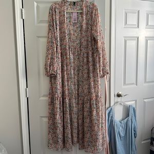 Wild fable kimono duster size 1X/2X NWT